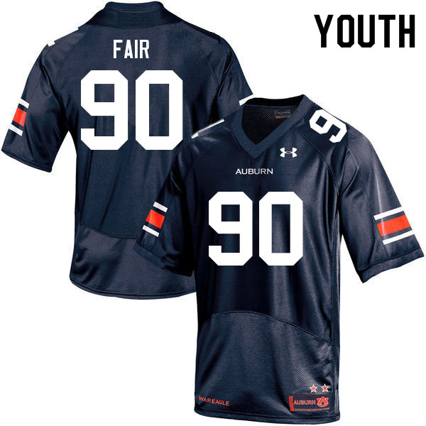 Youth #90 Tony Fair Auburn Tigers College Football Jerseys Sale-Navy
